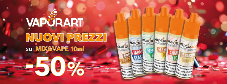 Promo Sconto Mix e Vape 10ml Vaporart